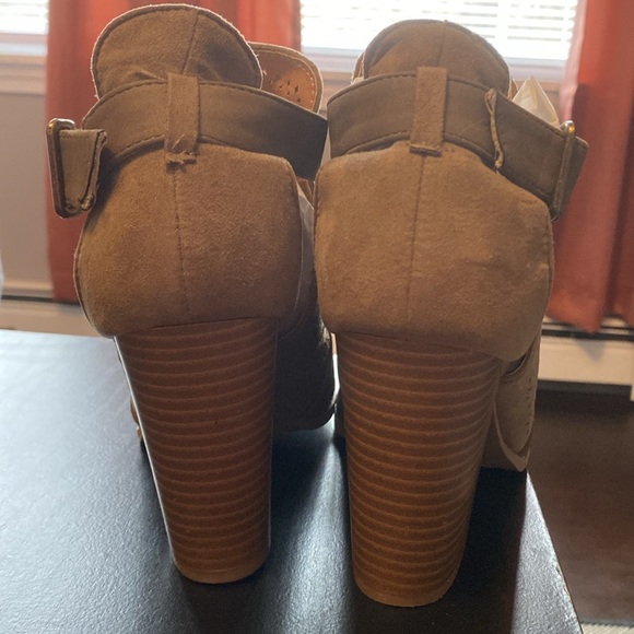 Open toe / peep toe booties - Picture 5 of 9